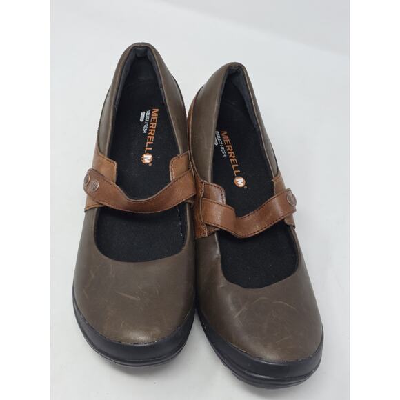 Merrell Women's Veranda Emme Mary Jane Two Toned Brown Shoes Size 9.5 - Picture 10 of 10